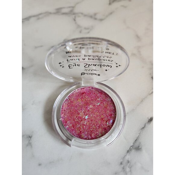 B.Color Glitter Eye Shadow Pink Shimmer - Picture 3 of 3